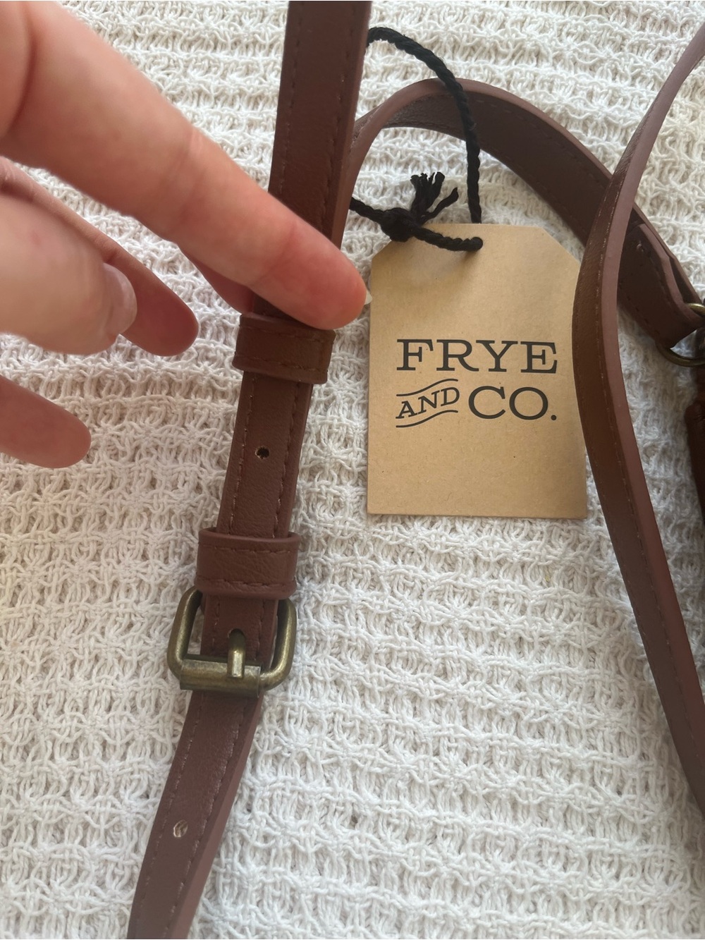 Frye Brown crossbody bag NWT - Picture 8 of 11